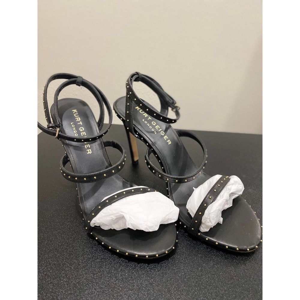 Kurt Geiger London Womens Portia Leather Ankle Strap Dress Sandals